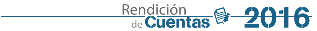 rendicion cuentas 2016 Rendición de cuentas