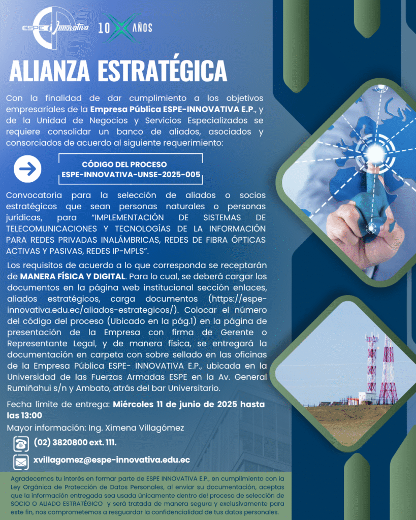 ESPE INNOVATIVA UNSE 2025 005 Aliados Estratégicos
